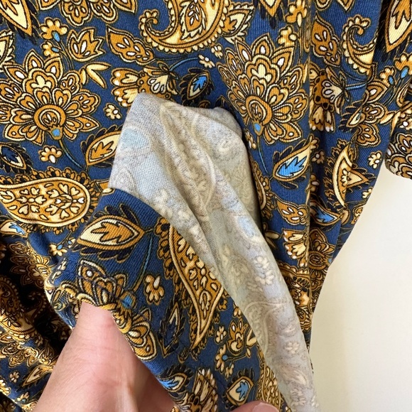 NEW Boden Knot Detail Jersey Mini Dress in Harvest Gold/Paisley Terrace, size 8r - Picture 8 of 8